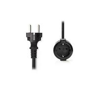 Nedis Rallonge électrique droite noire G
