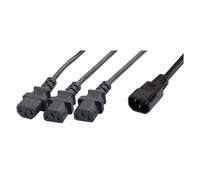 Rallonge électrique en "Y" 1 x C14 / 3 x C13 - 1,8 m