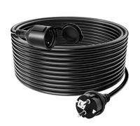 Rallonge Electrique Extérieure 30 m, Câble prolongateur 3G1,5 mm² IP44, 16A 250V avec Capuchon de Protection, Prise à Contact de Protection pour intérieur et extérieur