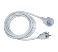 GAO Rallonge électrique DG-YFB01 5 m 16A 1 prise blanche sans interrupteur