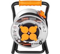 Rallonge électrique industrielle, en rouleau, 3x1,5 mm², IP44, 25 m, Richmann Exclusive