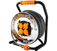 Rallonge électrique industrielle, en rouleau, 3x2,5 mm², IP44, 40 m, Richmann Exclusive
