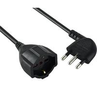 Rallonge électrique linéaire 5 m 16A noire Electraline 46109