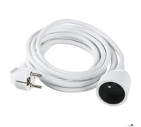 Dhome Rallonge électrique H05 VV-F 3G1,5 mm² 2P+T 16 A 10 m Blanc