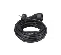 Perel Tools Rallonge H05VV-F 3G1.5 10 m 16 A/230 V 3500 W Type E/F PVC Usage intérieur Noir