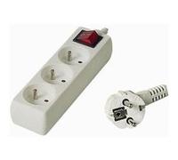 Rallonge Électrique PremiumCord PP3K-02 Blanc 2 m 10 A Blanc
