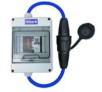 Rallonge + protection moteur, caoutchouc H07BQ-F 3G2,5mm2 bleu - 1-25m
