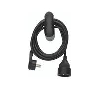 Watt&Co - Rallonge 5m noire avec pince