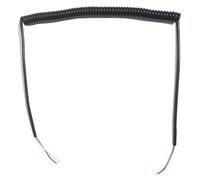 Rallonge électrique rétractable, Câble électrique extensible 24 AWG, câble à ressort carré 2 conducteurs de 0, mm, télescopique noir gainé en spirale(Undraw 2.5 meters)