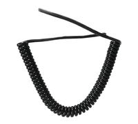 Rallonge électrique rétractable, Câble spiralé 8 conducteurs 24 AWG réseau d'extension Capteur domestique Fil télescopique noir Cordon à ressort Bobine rétractable(Strecth 14 meter)