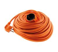Zenitech Rallonge électrique Schuko 2P+T 25 m Orange