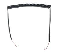 Rallonge électrique télescopique à ressort, 2 conducteurs de section carrée 0,3 mm², gaine extensible, noire(Undeaw 2.5 meters)