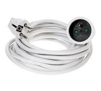 Rallonge Electrique "Terre" 5m Blanc