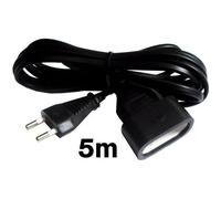 Zenitech - Rallonge Domestique 5m - 1380W 6A - Noir