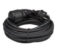Perel Tools Rallonge en caoutchouc 10 m 3G1.5 Noir Terre française