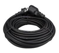 Perel Rallonge H05RR-F 3G1.5 25m 16A/230V 3680W Type E/F IP44 Caoutchouc Noir