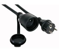 Perel Rallonge en caoutchouc H05RR-F 3G2.5 25 m 16 A/230 V IP44 Noir