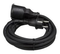 Perel Tools Rallonge en caoutchouc 5 m 3G1.5 Noir – terre française