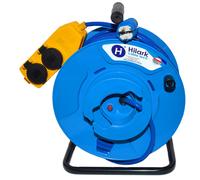 Rallonge PUR H07BQ-F 3G2,5 mm2 sur enrouleur de câble inversé - 25-50 m