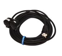 Rallonge PVC H05VV-F 3G2,5 avec répartiteur 2 voies 1-50m