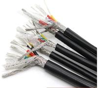 Rallonge enroulée, Câble blindé en cuivre flexible à 2 3 4 6 noyaux, caoutchouc de silicone souple 1 m² 0 5,75 mm, soudage dispositifs fil isolés haute température(6 Cores,17AWG Sq 1mm)