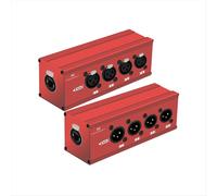 Rallonge Ethernet 4 canaux XLR 3 broches vers Ethercon RJ45 Cat5 rouge