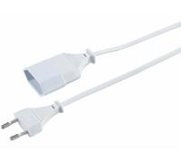 Rallonge euro blanche - 5 m Goobay