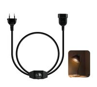 Rallonge européenne 190 cm Lampes LED, fiche Plate européenne, intensité Variable en continu pour Lampes LED, Prise variateur à économie d'énergie