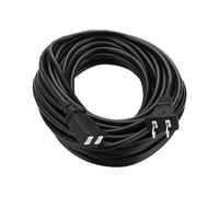 Rallonge extérieure étanche,Rallonge extérieure Noire, Multifonction Noire à 2 Broches - Long Cordon extérieur résistant au Froid, rallonge d'appareil à l'extérieur