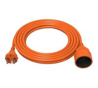 GAO Rallonge de jardin orange 50 m 16 A 1 prise sans interrupteur