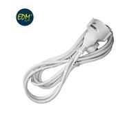 Rallonge flexible 3x1,5 t / tl 1m EDM blanc