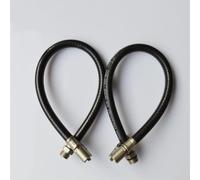 Rallonge Gonfleur Pneus 375mm Caoutchouc Flexible Auto(Black) | Caoutchouc souple, alliage pour robuste, 375mm de long, usage auto pour moto, résistance au froid