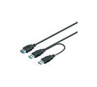 Rallonge goobay usb 3.0 [2x usb 3.0 mâle type a - 1x usb 3.0 femelle type a] 0.30 m 95749