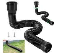 Rallonge Gouttière Flexible, Extension de Gouttière en matériau PE, Kit Ensemble D'Extension Ronde pour Descente d’Eau de Pluie et Avant-Toit de la Maison