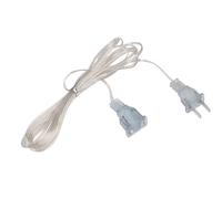 Rallonge Guirlande Blanche - Câble Transparent, Cordon Lampe Fiche Invisible | Accessoire Fil Extenseur avec Intérieur Extérieur Prolongateur Électrique | pour Éclairage Sapin Noël