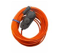 Rallonge H07BQ-F 3G2,5mm2 Répartiteur 4+1 Orange haute visibilité 1-50m