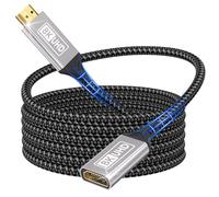 rallonge HDMI 2M Câble,10K 8K@60Hz 4K@144Hz câble d'extension HDMI 2.1 mâle vers femelle 48Gbit/s Ultra haute vitesse UHD HDCP Dynamic HDR10+ eARC compatible avec clé TV PS5/PS4,projecteur HDTV