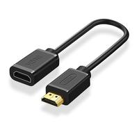 Rallonge HDMI haute vitesse 20 cm 4K @ 60 Hz Câble HDMI court 3D pour Fire TV Stick/Roku/Chromecast