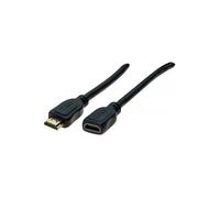 exertis Connect - High speed - câble d'extension HDMI avec Ethernet - HDMI mâle pour HDMI femelle - 5 m - noir
