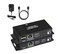 Rallonge HDMI KVM USB 1080p 60 Hz HDMI Répéteur Réseau HDMI HD RJ45 CAT5e CAT6 Câbles Ethernet Support Clavier Souris