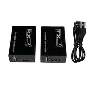 Rallonge HDMI KVM USB, extension Ethernet sur Cat6 jusqu'à 30 m pour caméra DVR NVR