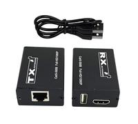 Rallonge HDMI KVM USB sur Ethernet Cat6 1080p jusqu'à 30 m pour caméra DVR NVR