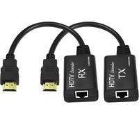 Rallonge Hdmi Mâle Vers Rj45 Réseau Lan 60 M Convertisseur Répéteur Sur Cat 5e/6 1080p Jusqu'à 60 M Pour Hdtv Hdpc Ps4 Stb 4k 2k (60 M)[Yin4183812]