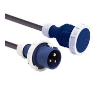 Rallonge industrielle 10 m avec fiche CEE et prise CEE IP67 câble H07RN-F 3G2.5