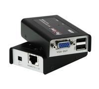 Rallonge KVM USB Aten Mini 100 m, 1920 x 1200, compatible écran large, CE100-AT-