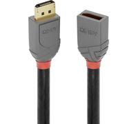 Rallonge LINDY DisplayPort Fiche mâle DisplayPort, Prise femelle DisplayPort 0.50 m anthracite, noir, rouge 36495 contacts dorés