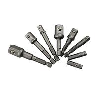 Rallonge longue pour foret, Jeu de forets adaptateur, poignée pilote hexagonale, outil d'extension tête bielle, kit métallique 8 pièces