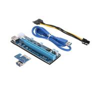 Rallonge M1w3 Pour Carte Graphique Pcie 1x À 16x, Cordon 6pin Pour Adaptateur Ver006c