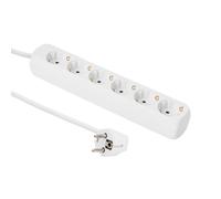 Rallonge MicroConnect 6 prises Schuko 5 m blanche V-FTP6A005R-SLIM, GRU0065WA