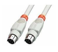 Lindy 8 Pin Mini DIN Cable 2 m câble parallèle Gris